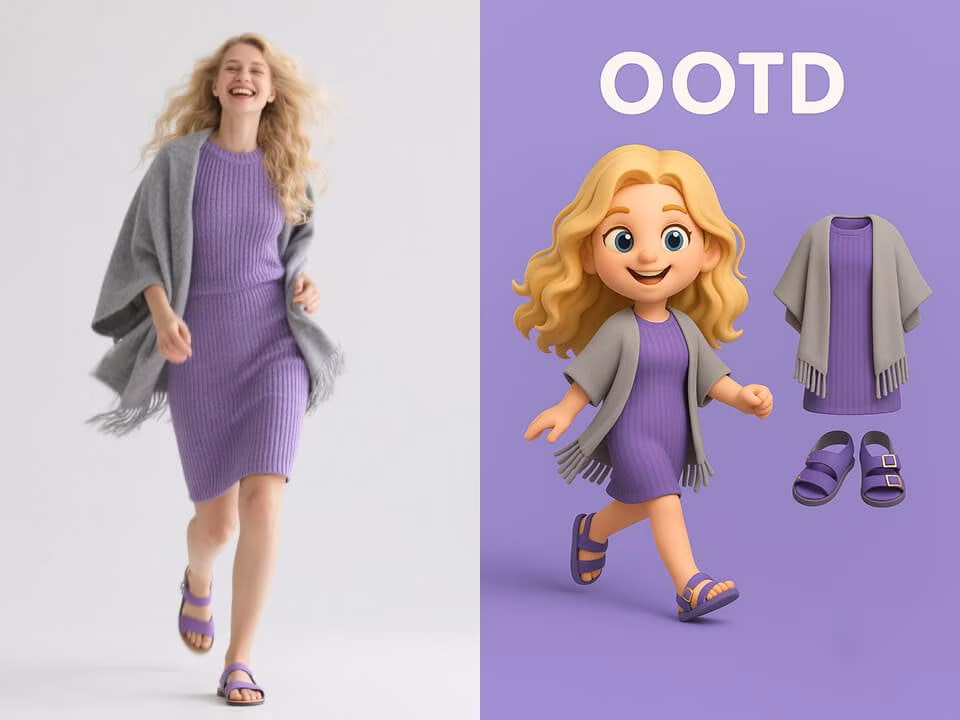 AI 3D Chibi OOTD Generator example 2