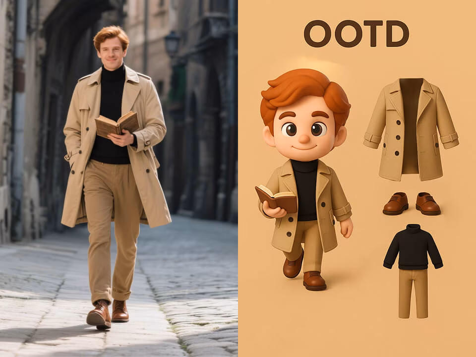 AI 3D Chibi OOTD Generator example 5