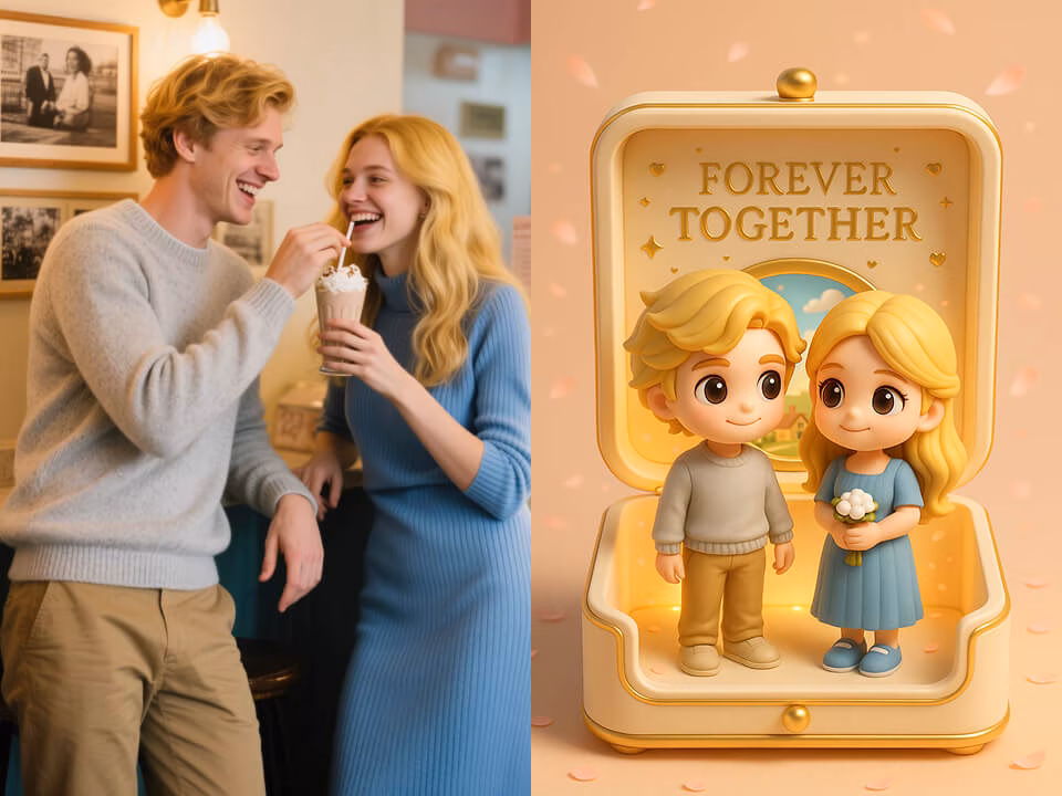 AI 3D Chibi Couple Jewelry Box Example 3