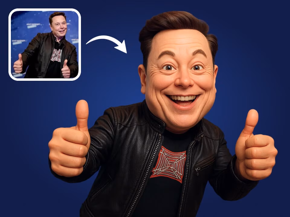 AI 3D Comic Portrait Generator Example 1