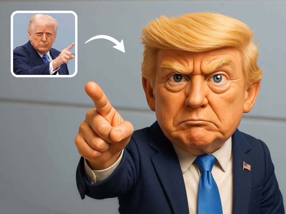 AI 3D Comic Portrait Generator Example 2