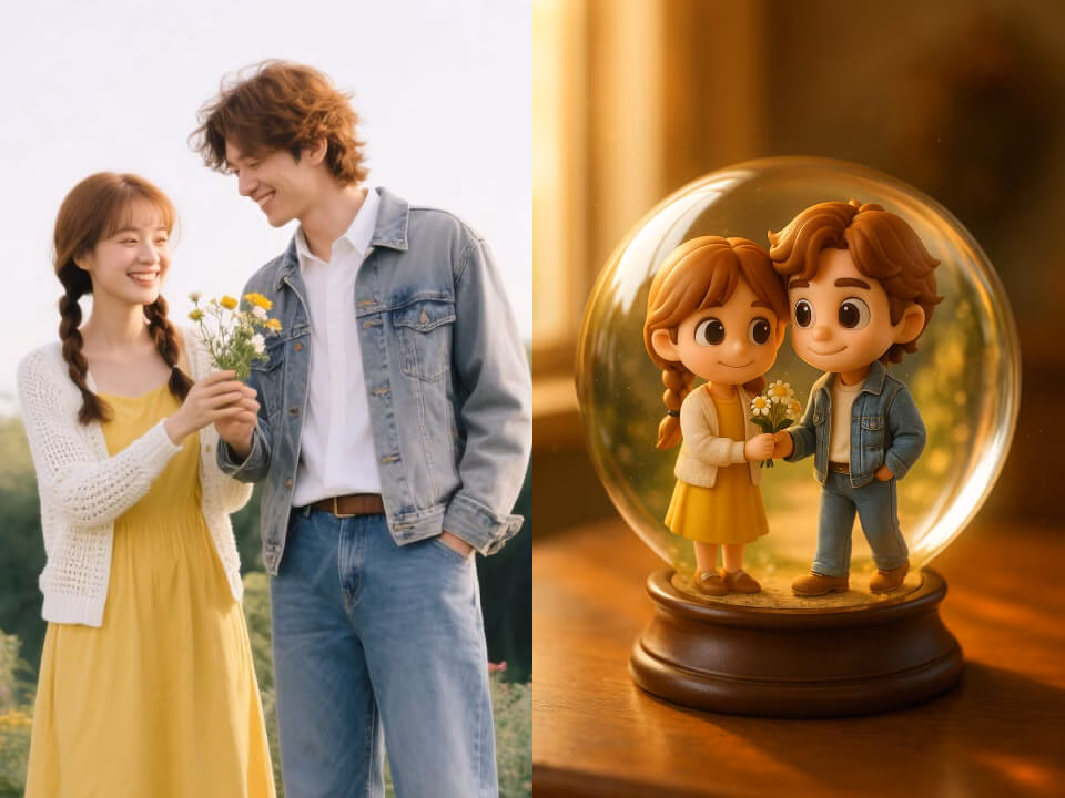 AI 3D Couple Crystal Ball Generator Example 5