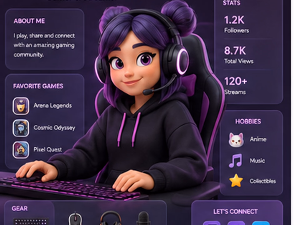AI about me personal infographic