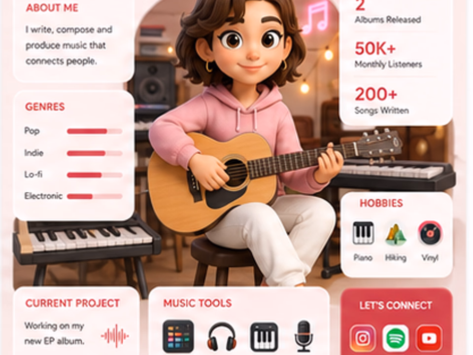 3D cartoon fun facts infographic