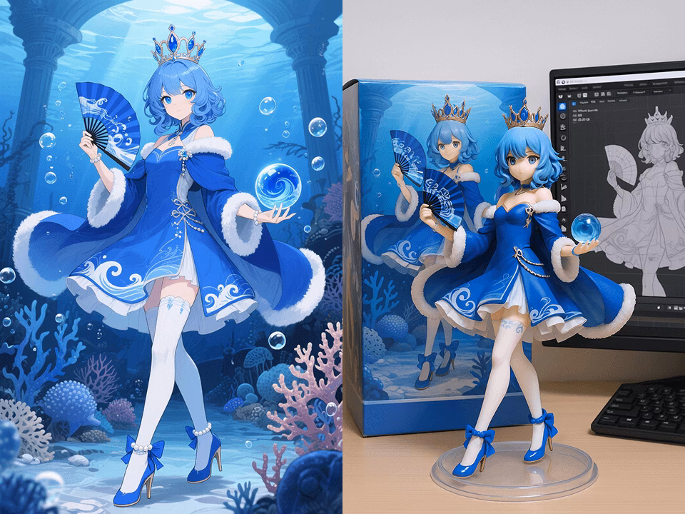AI Action Figure Generator sample result with a boxed collectible action figure look 3