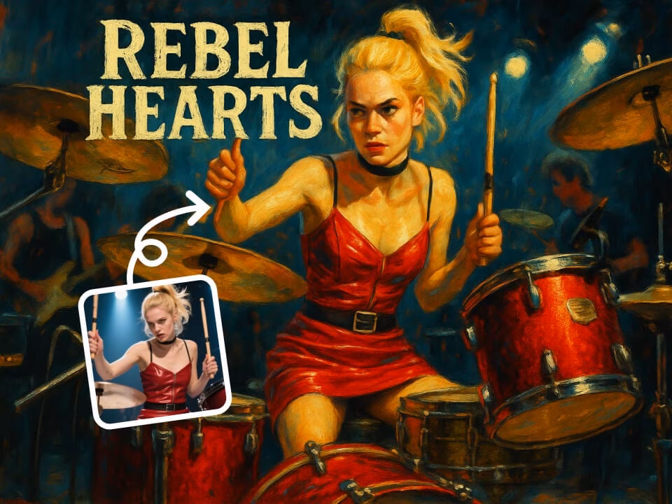 AI album cover art example 1