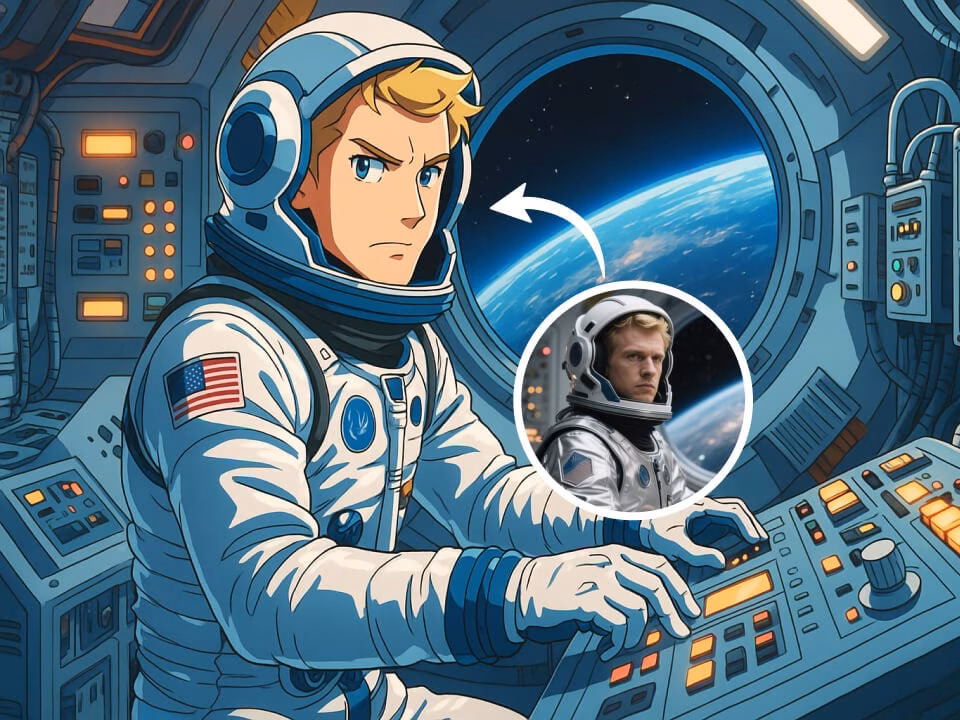 AI anime filter portrait example 1