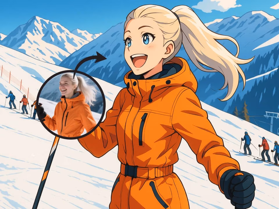 AI anime filter portrait example 2