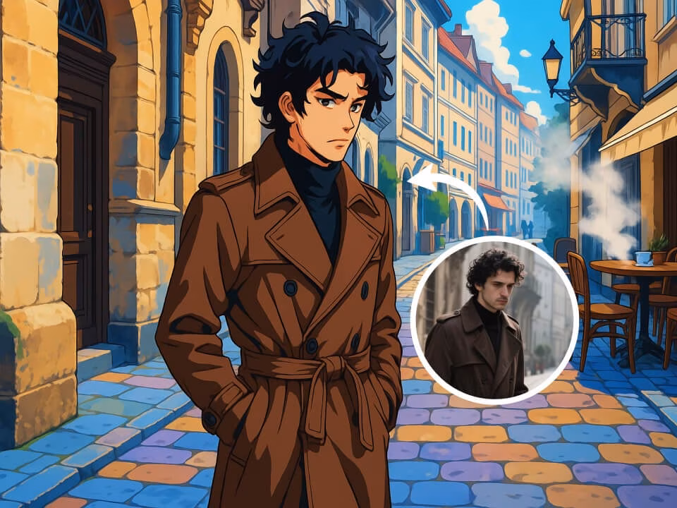 AI anime filter portrait example 4