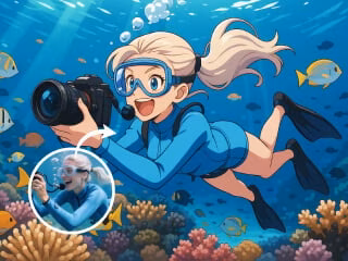AI anime filter portrait example 6