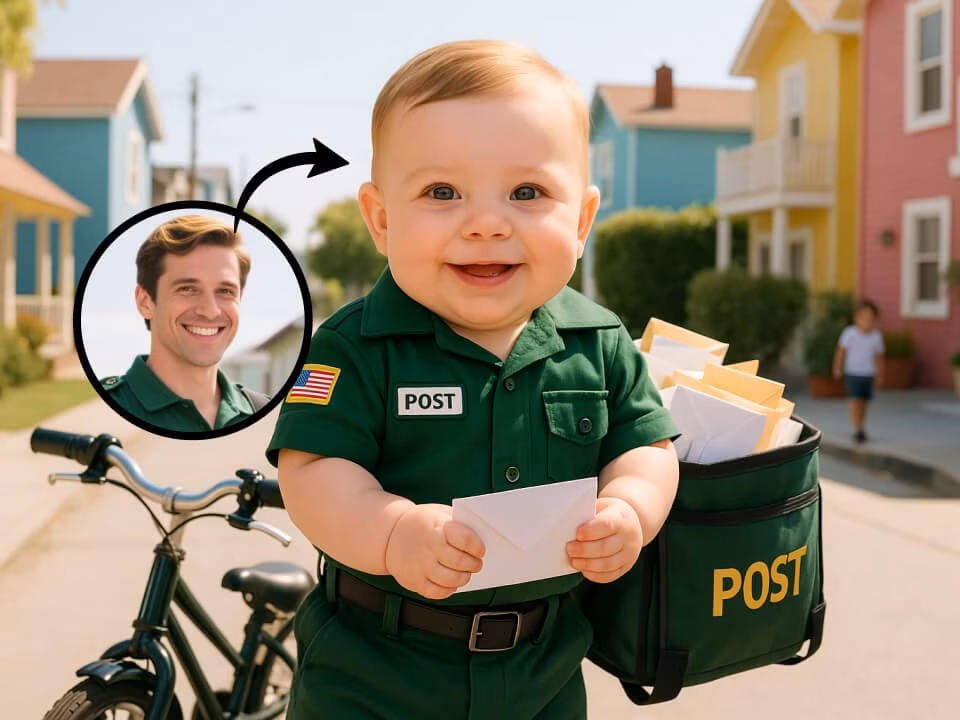 AI baby filter portrait example 1
