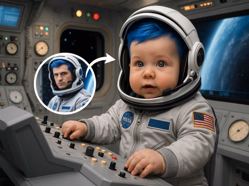 AI baby filter portrait example 4