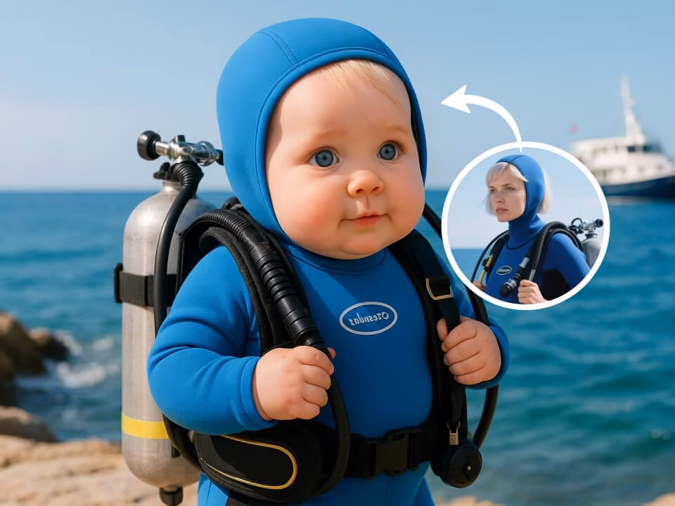 AI baby filter portrait example 5
