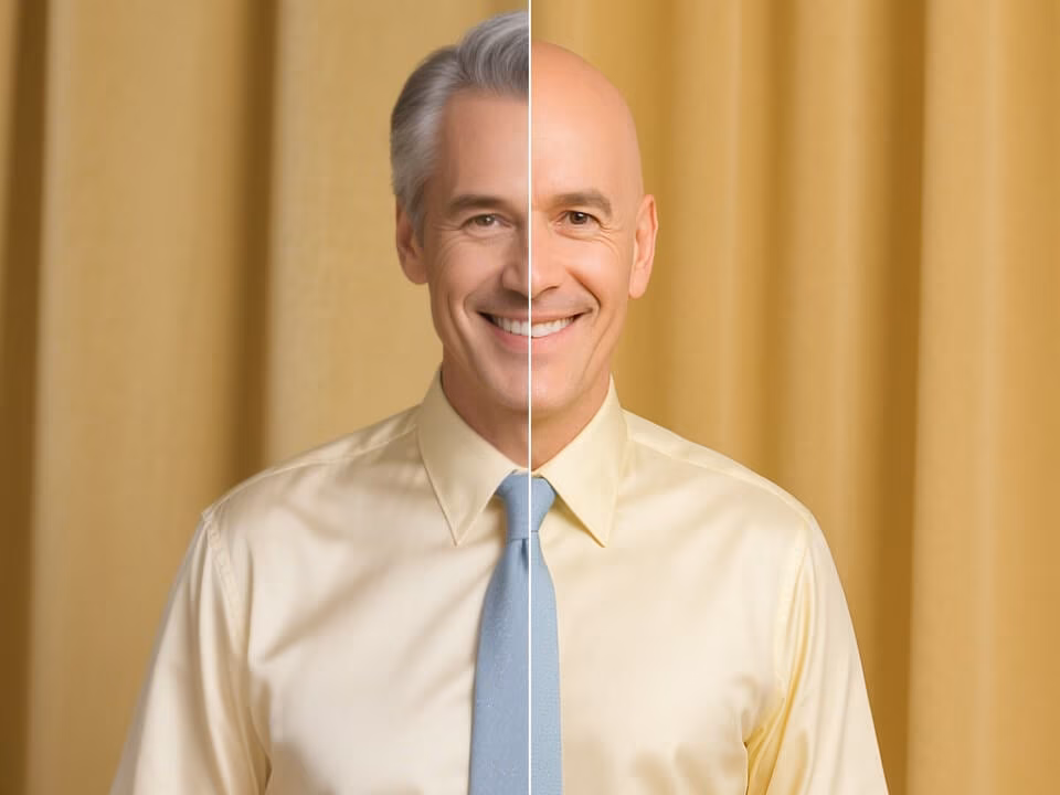 AI bald filter portrait example 6