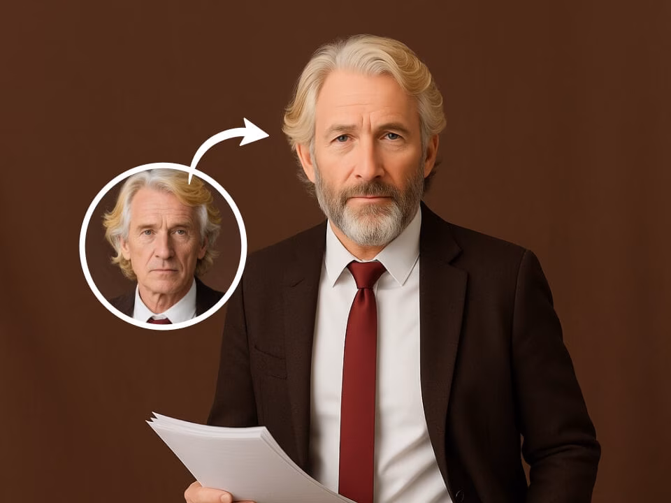 AI Beard Filter realistic beard preview example 1