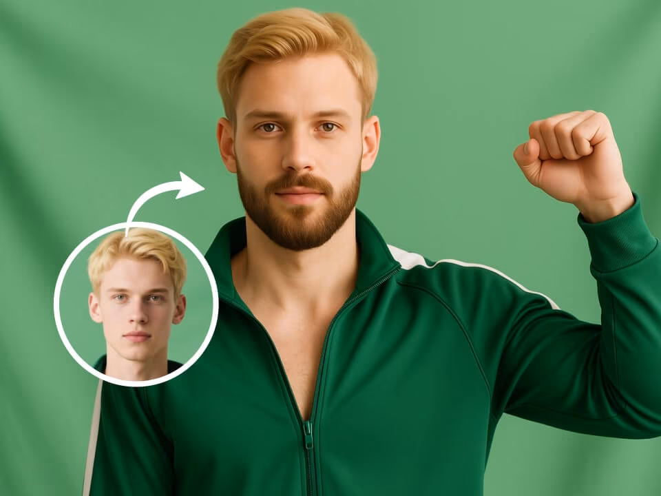 AI Beard Filter realistic beard preview example 3