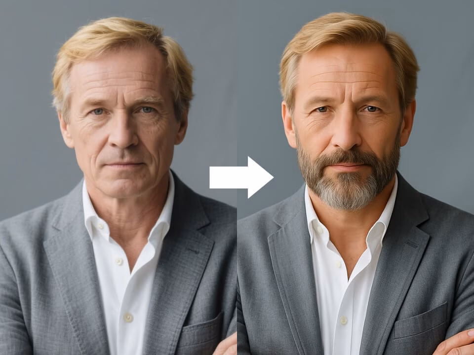 AI Beard Filter realistic beard preview example 5