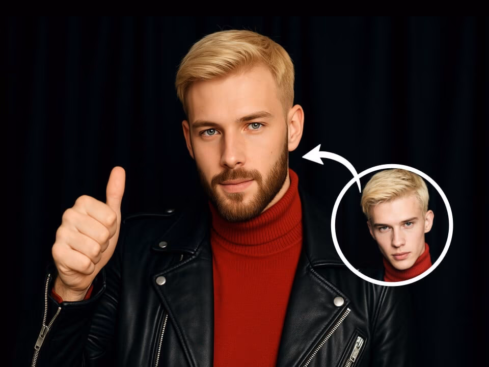 AI Beard Filter realistic beard preview example 6