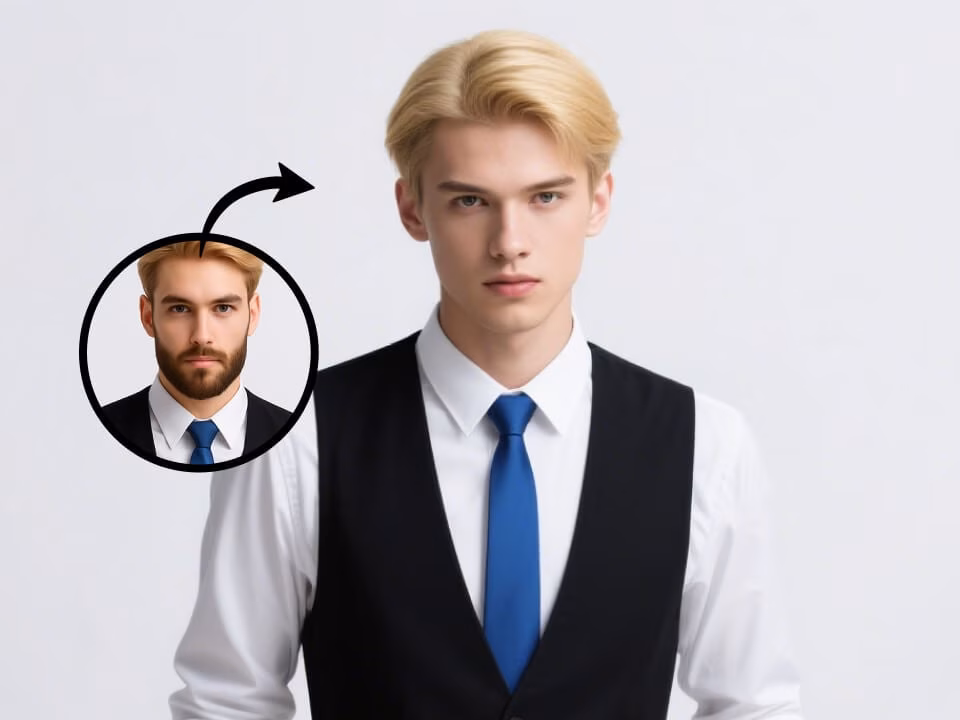 AI Beardless Filter clean-shaven preview example 2