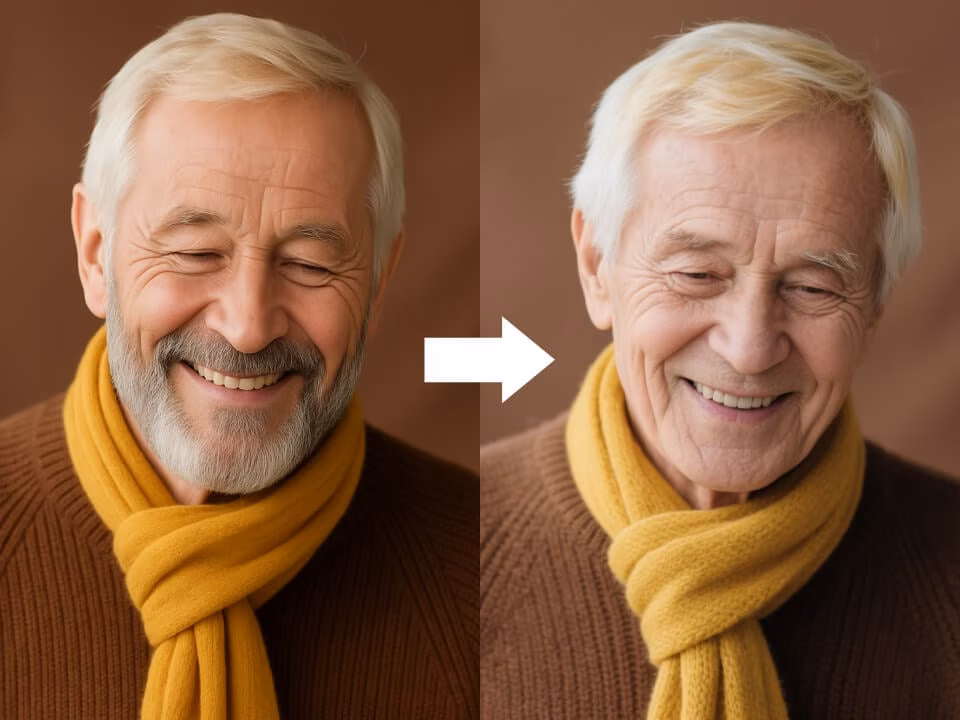 AI Beardless Filter clean-shaven preview example 5