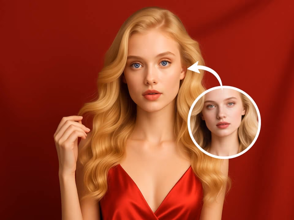 AI Blue Eye Filter example 4