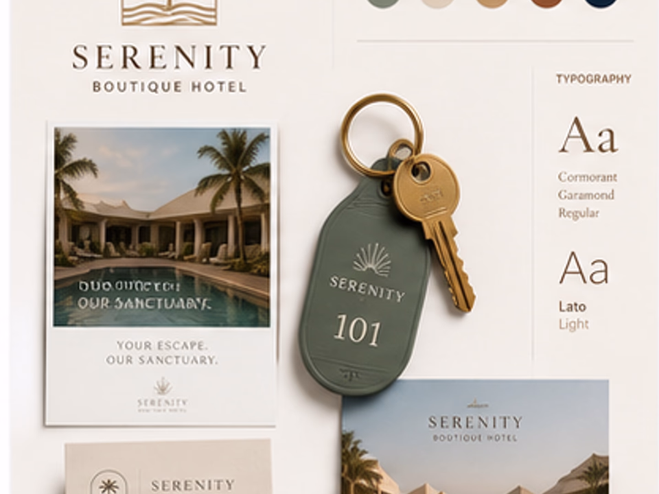 AI social template brand identity example