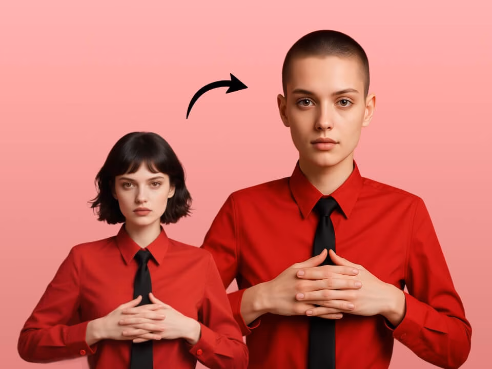 AI Buzz Cut Filter example 2