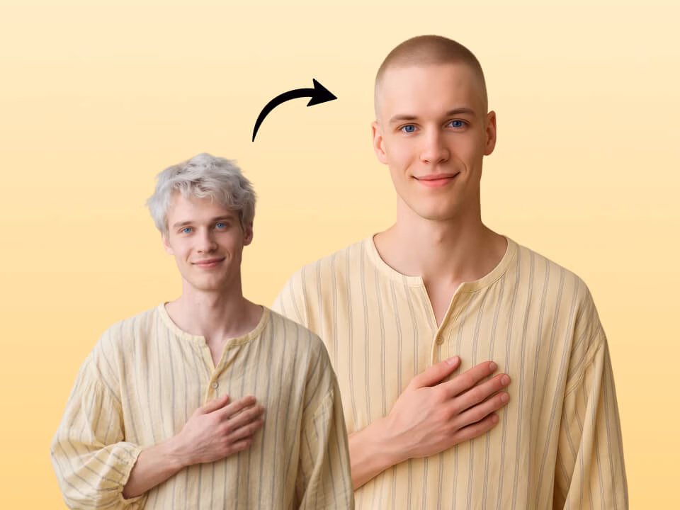 AI Buzz Cut Filter example 3