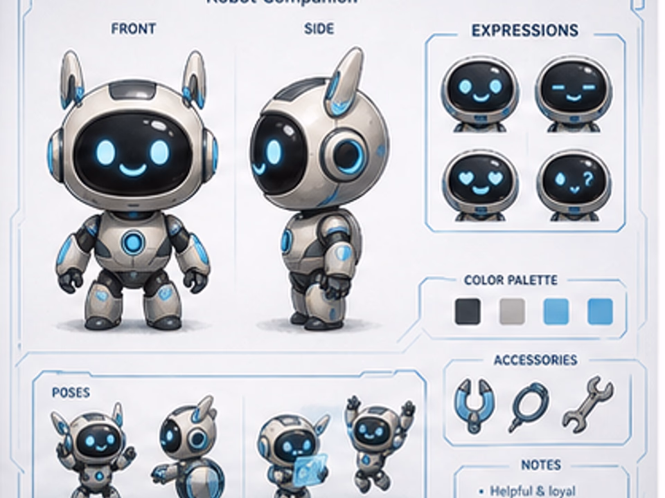 game character design sheet