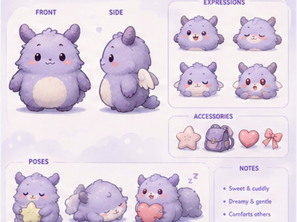 animation character reference sheet