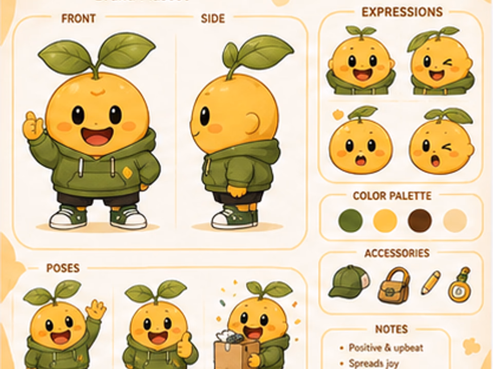 brand character design sheet