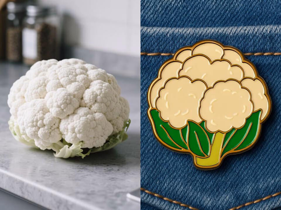 a glossy enamel pin mockup example 4