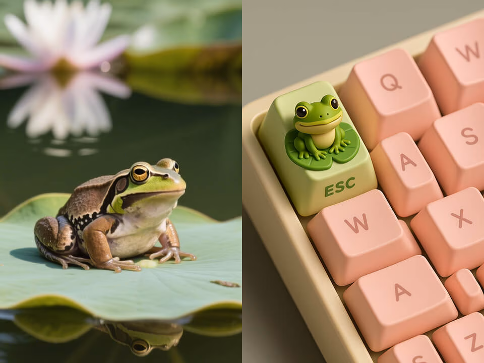 a cute artisan keycap render example 3