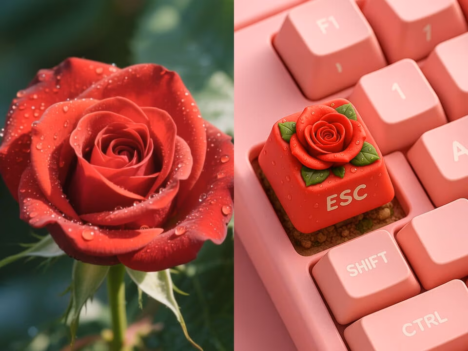 a cute artisan keycap render example 6