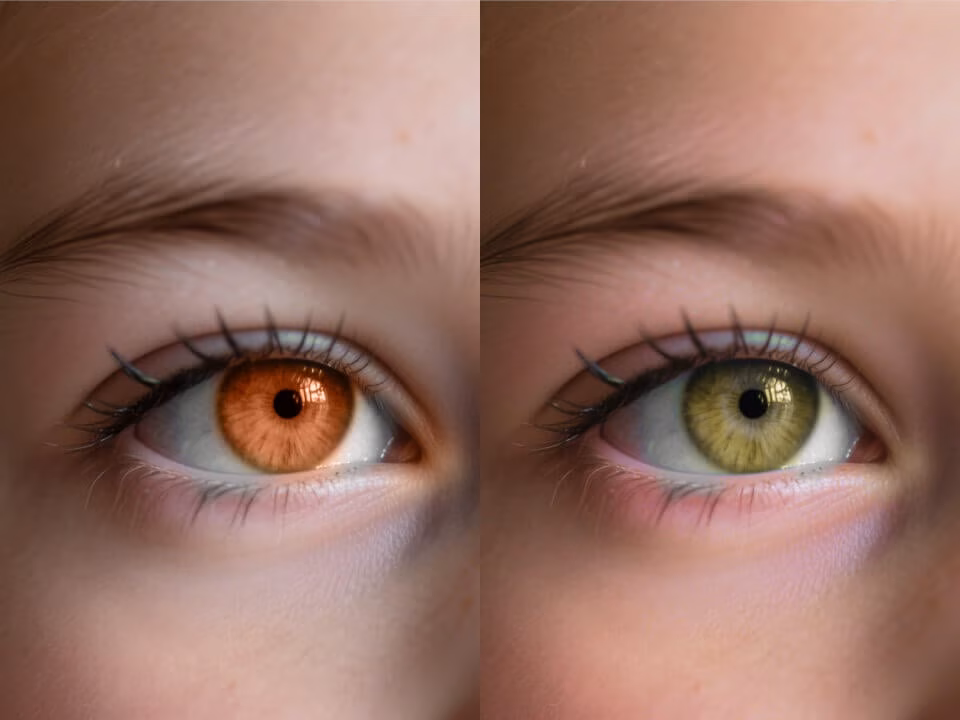 a realistic eye color preview example 1
