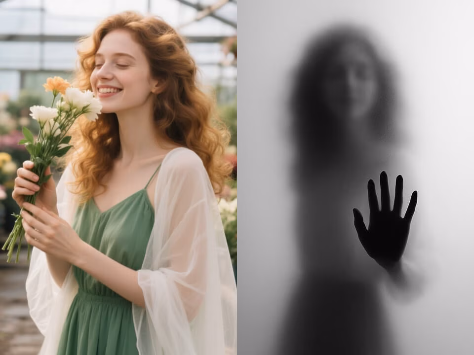 AI frosted glass silhouette effect example 4