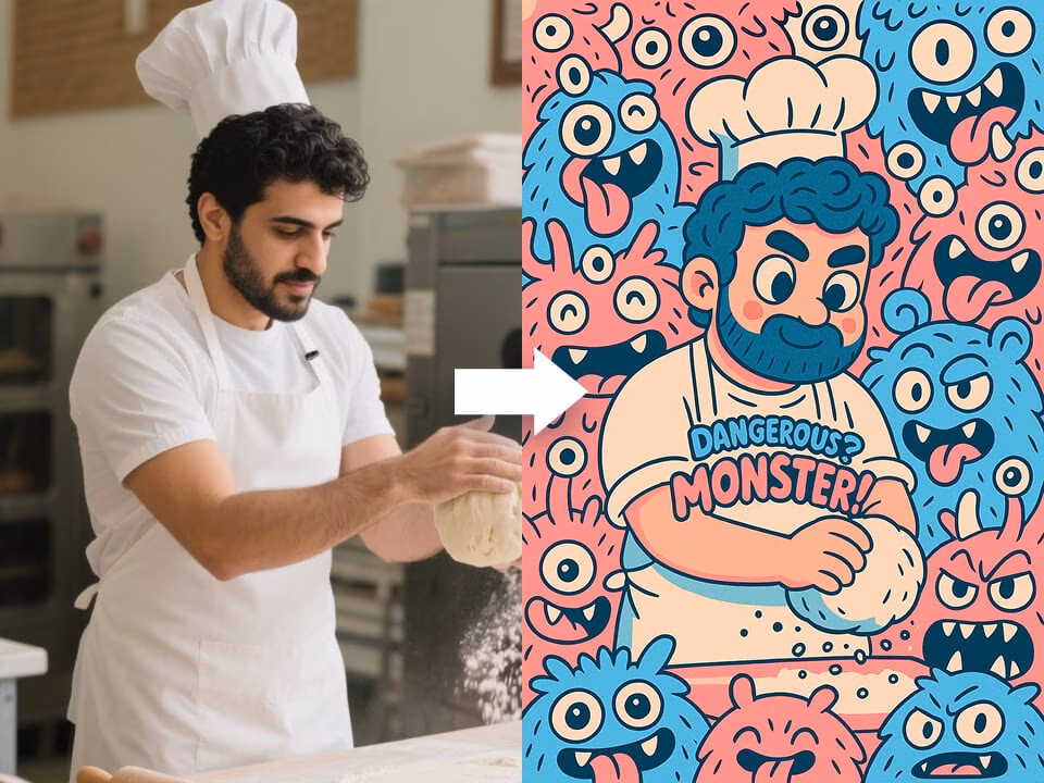 AI graffiti monster effect example 5