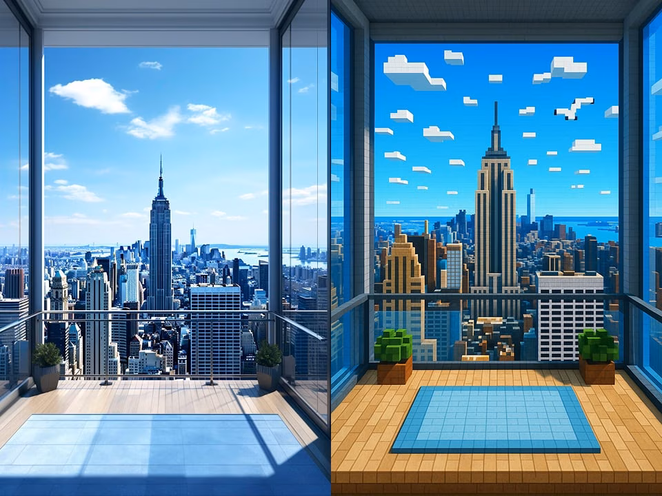 Blocky voxel-style AI image result 6