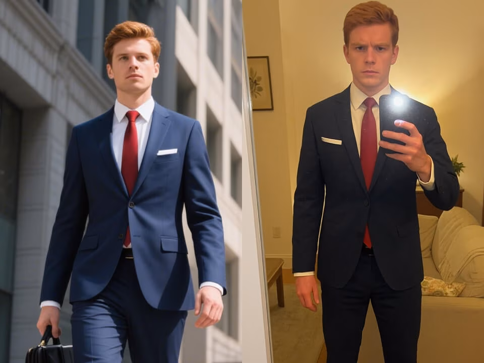 Realistic AI mirror selfie result 5