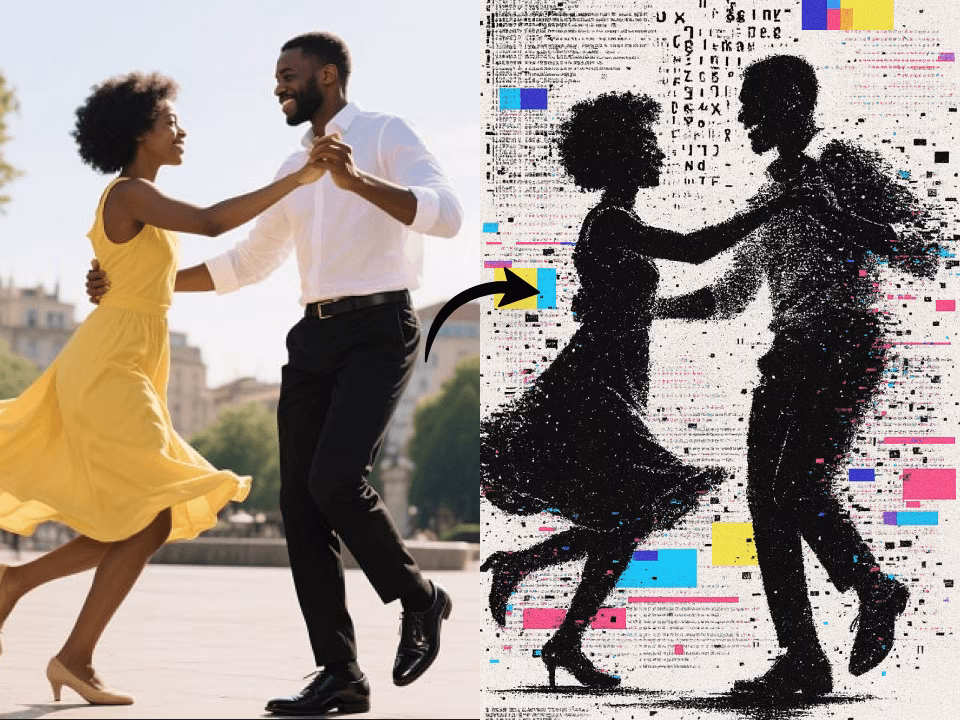 AI Pixel Dissolve Effect example 2