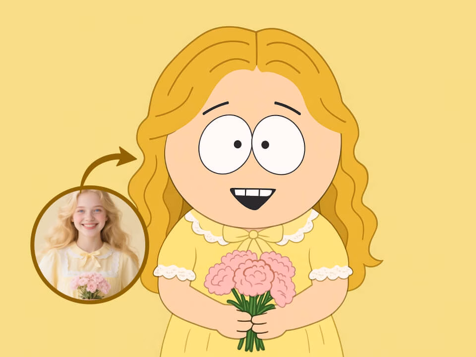 South Park-style character example 6