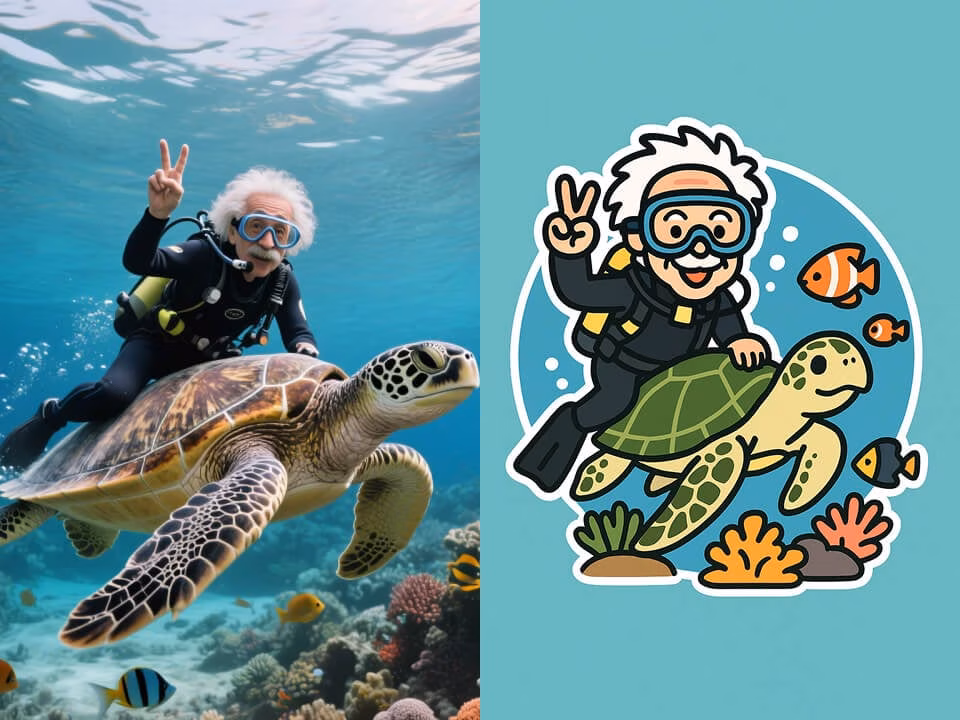 custom AI sticker example 2