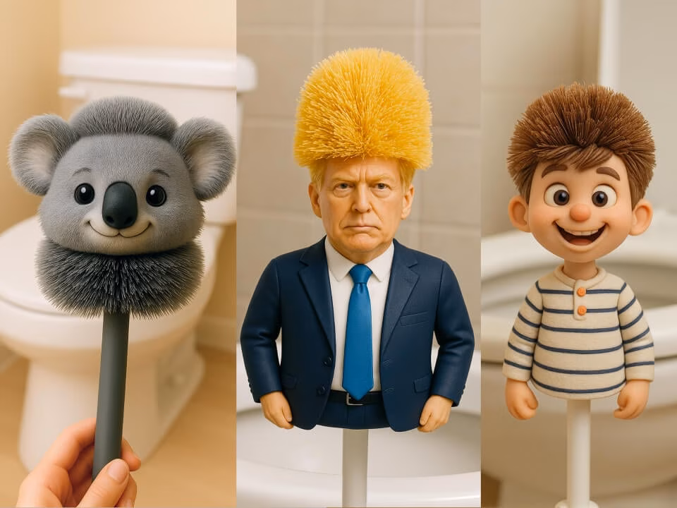 AI toilet brush product image generated for ecommerce 1