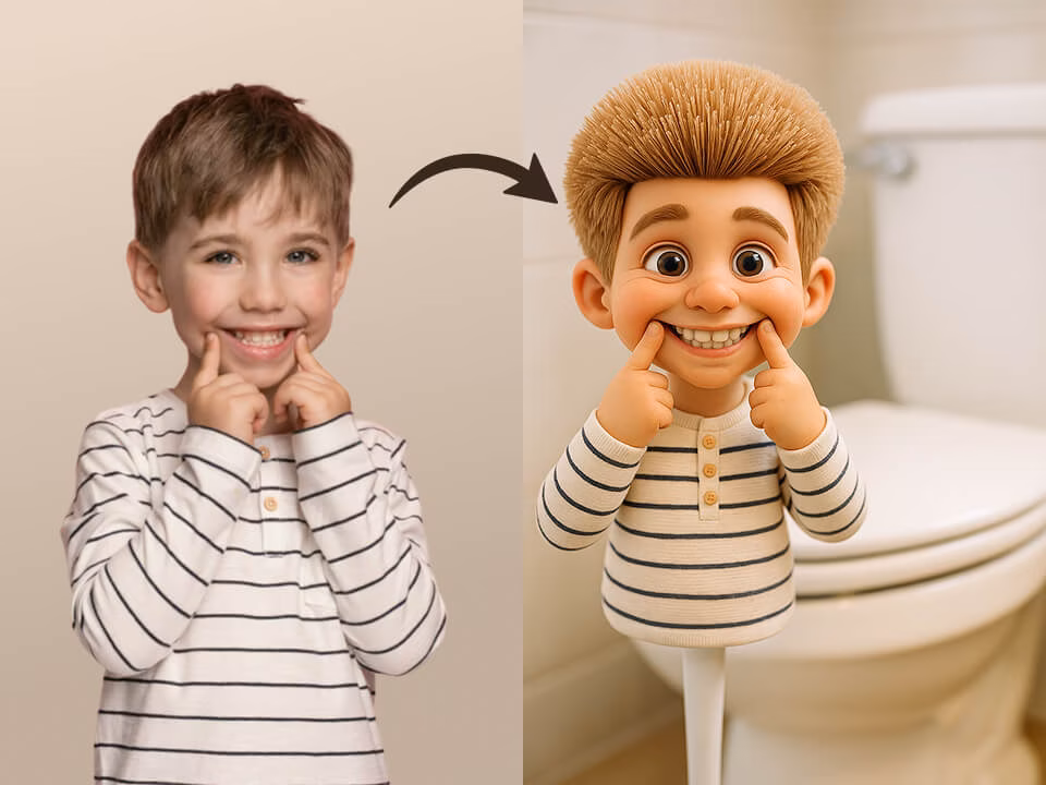 AI toilet brush product image generated for ecommerce 3