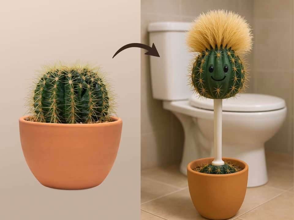 AI toilet brush product image generated for ecommerce 4