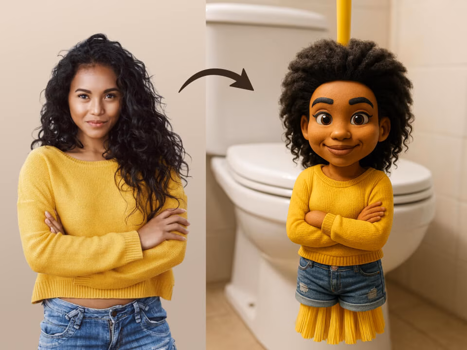 AI toilet brush product image generated for ecommerce 5