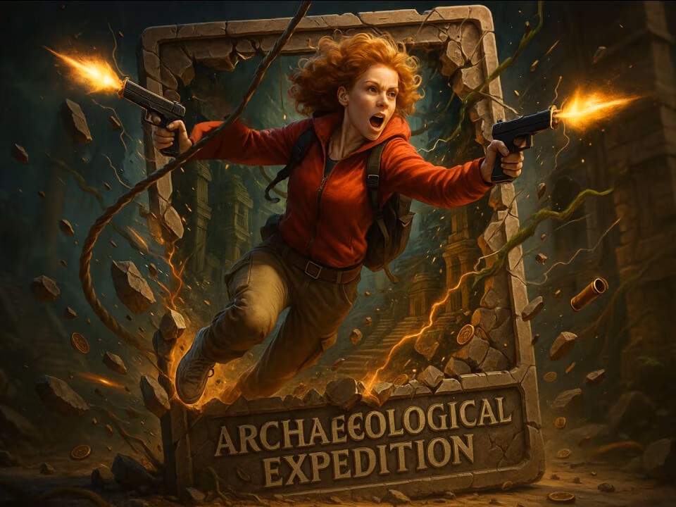 Adventure character card generated from a portrait 1