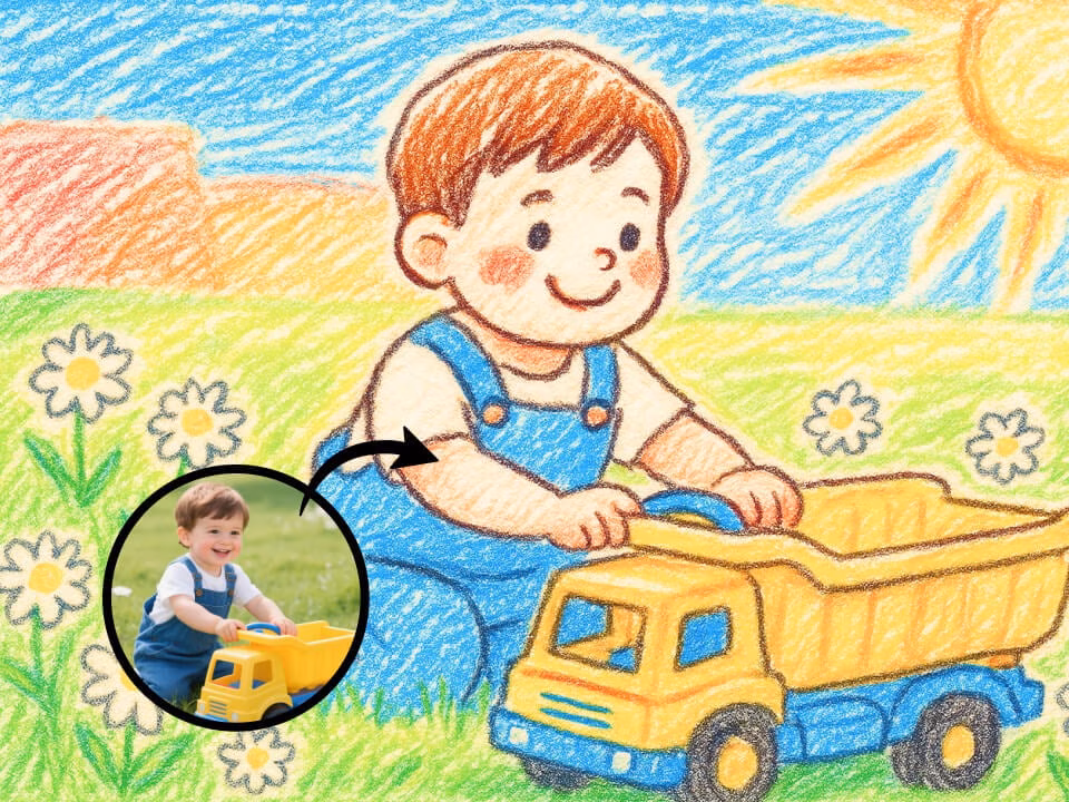 AI crayon drawing 6