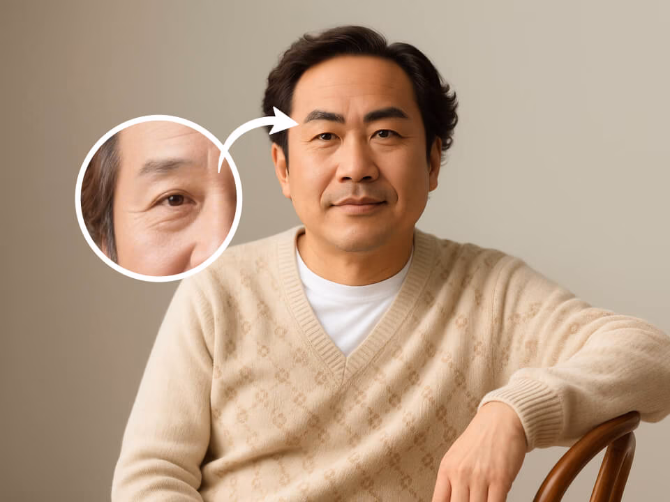 AI eyebrow filter preview 2