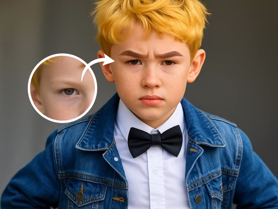 AI eyebrow filter preview 4